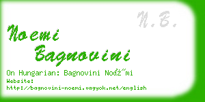 noemi bagnovini business card